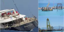 Naufragio del Bayesian, al via le operazioni di recupero del relitto a Palermo