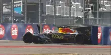 F1, GP Usa: Hadjar a muro, l'incidente nel Q1 ad Austin. FOTO e VIDEO