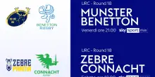 United Rugby, in campo Benetton e Zebre