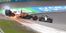 Leclerc-Antonelli, incidente nel GP d'Olanda. FOTO e VIDEO