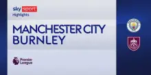 Manchester City-Burnley 5-1: gol e highlights