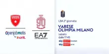 Serie A basket, 2^ giornata: Varese-Olimpia Milano su Sky