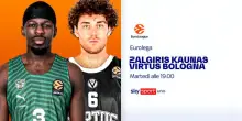 Eurolega, Zalgiris-Virtus Bologna martedì su Sky