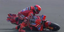 Marc Marquez, caduta nelle Pre-qualfiche di Silverstone. FOTO