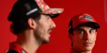 Ducati MotoGP, le dichiarazioni di Pecco Bagnaia e Marc Marquez verso il weekend