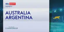 Australia-Argentina: highlights Rugby Championship