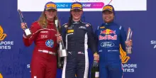 F1 Academy, Lia Block vince Gara 1 del GP di Singapore, seguono Weug e Chambers