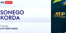 Sonego-Korda: highlights Atp Parigi