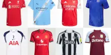 Premier League, le maglie ufficiali del campionato 2025/2026