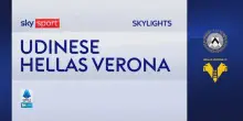 Udinese-Verona 1-1: gol e highlights