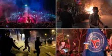 Psg-Inter, festa folle a Parigi per la Champions: disordini e oltre 500 arresti. FOTO