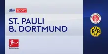 St.Pauli-Borussia Dortmund 3-3: gol e highlights