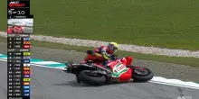 Sprint GP Malesia, Mir finisce a terra alla Curva 9