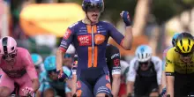 A Lecce Van Uden sorprende tutti. Podio olandese e Pedersen ancora in maglia rosa