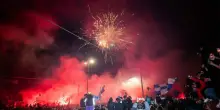 Napoli-Cagliari: multa fino a 500 euro per i fuochi d'artificio