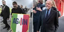 Napoli vince lo scudetto, De Laurentiis apre alla conferma: «Futuro Conte? Mai dire mai». Il tecnico rimanda ogni decisione
