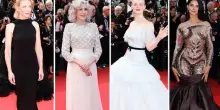 Cannes, le pagelle look: Jane Fonda incantevole (9), Cate Blanchett regina di eleganza (8), Mahlagha Jaberi copia Chiara Ferragni (4)