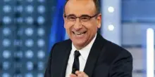 Carlo Conti: «De Martino? Giovane e brillante. Quando è morto Fabrizio Frizzi ho deciso di dedicare più tempo alla famiglia»