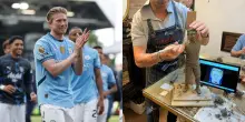 De Bruyne arriva anche sul presepe: in lavorazione la statuina del maestro Ferrigno