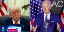 «Biden è morto nel 2020, è stato sostituito da un robot clone». L'ultima (bizzarra) teoria rilanciata da Trump