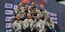 Nuoto artistico, medaglia d'oro per l'Italia agli Europei. Trionfo per le ragazze dell'Acrobatic team, argento per Pelati
