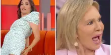 Caterina Balivo, incidente sfiorato a La Volta Buona: «Ti stavi per infilzare». L'urlo di Rosanna Lambertucci e la gaffe