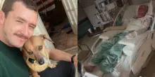 «Ho perso il 40% della pelle per salvare il mio cane dall'incendio di casa. Ora viviamo in un motel ma non possiamo permettercelo»