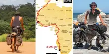 «Ho attraversato l'Africa in bicicletta in 383 giorni. Mangiavo riso, dormivo in tenda e sono scappato da sparatorie: non è come la immaginiamo»
