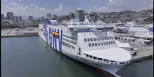 Gnv Orion battezzato a Genova e in arrivo altri sei super traghetti con tecnologie ambientali avanzate