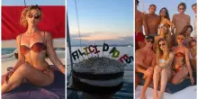 Soleil Sorge festeggia 31 anni: la festa in barca con gli amici, gli auguri social e la super torta dopo l'addio alla mamma