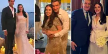 Ezio Greggio, il figlio Gabriele sposa Carla a Capri: «Benvenuta in famiglia». Gli abiti della sposa e il primo selfie di papà con la nuova fidanzata
