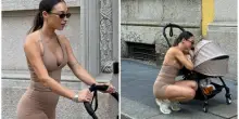 Ernia e Valentina Cabassi genitori della piccola Sveva, le foto post-parto scatenano le polemiche: «Finta. Non è la normalità»