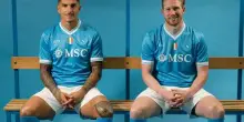 Napoli nuove maglia, da De Bruyne a Di Lorenzo: i nuovi completini con lo scudetto