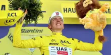 Tour de France: Pogacar, show con dedica a Samuele Privitera: «È per lui e per la sua famiglia»
