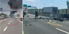 Velivolo ultraleggero precipita nel Bresciano, morti il pilota e il passeggero: la caduta nel raccordo autostradale A4-A21