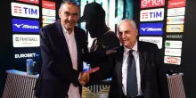 Lazio, Lotito: «Sarri professore e fuoriclasse. Non chiedo scusa ai tifosi, è l'indice della stupidità. Voglio il Flaminio»