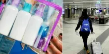 Aereo, via libera ai liquidi nel bagaglio a mano: addio ai 100 ml. Ecco in quali aeroporti sono già attivi gli scanner