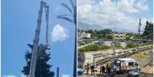 Pompei, due operai precipitano da una gru: ricoverati in gravi condizioni