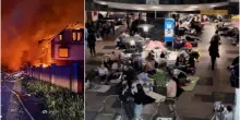 Guerra Ucraina, massiccio attacco di droni russi su Kiev: colpito anche un edificio residenziale. Cittadini in fuga si rifugiano nelle metro