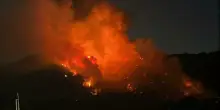 Incendio sul Vesuvio, a fuoco il versante del Monte Somma: nube visibile dal centro di Napoli