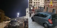 Ancora un'auto sulla scalinata di Trinità dei Monti: «Colpa del navigatore», il Comune chiama Google