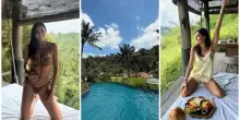 Elisabetta Gregoraci, vacanza da sogno a Bali: resort extralusso nella giungla da 10mila euro a notte
