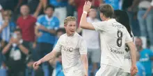 Sassuolo-Napoli 0-2, le pagelle: McTominay (7,5) incanta, De Bruyne (7) debutto in serie A col gol