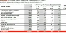 Quanto costa fare la spesa? Ecco gli aumenti in un anno: frutta, verdura e carne più care da 5.1% al 5.6%. Dati e tabelle Istat