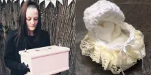 L'agenzia funebre da brividi, bambini lasciati sul passeggino a guardare tv in attesa di essere seppeliti