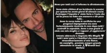 Stefano Oradei, incidente stradale per il marito di Manila Nazzaro: «Investito da un'auto folle, la prognosi è impegnativa». Come sta