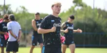 Napoli, primo allenamento di Hojlund a Castel Volturno: sabato sarà convocato contro la Fiorentina