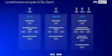 Champions League e coppe europee: si riparte nella casa dello sport di Sky