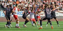 Serie B, il Palermo vola con la doppietta di Pohjanpalo. Vince l'Entella, pari a Empoli