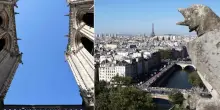 Notre Dame riapre le torri ai visitatori, sei anni fa l'incendio che devastò la cattedrale. Alla cerimonia anche Macron